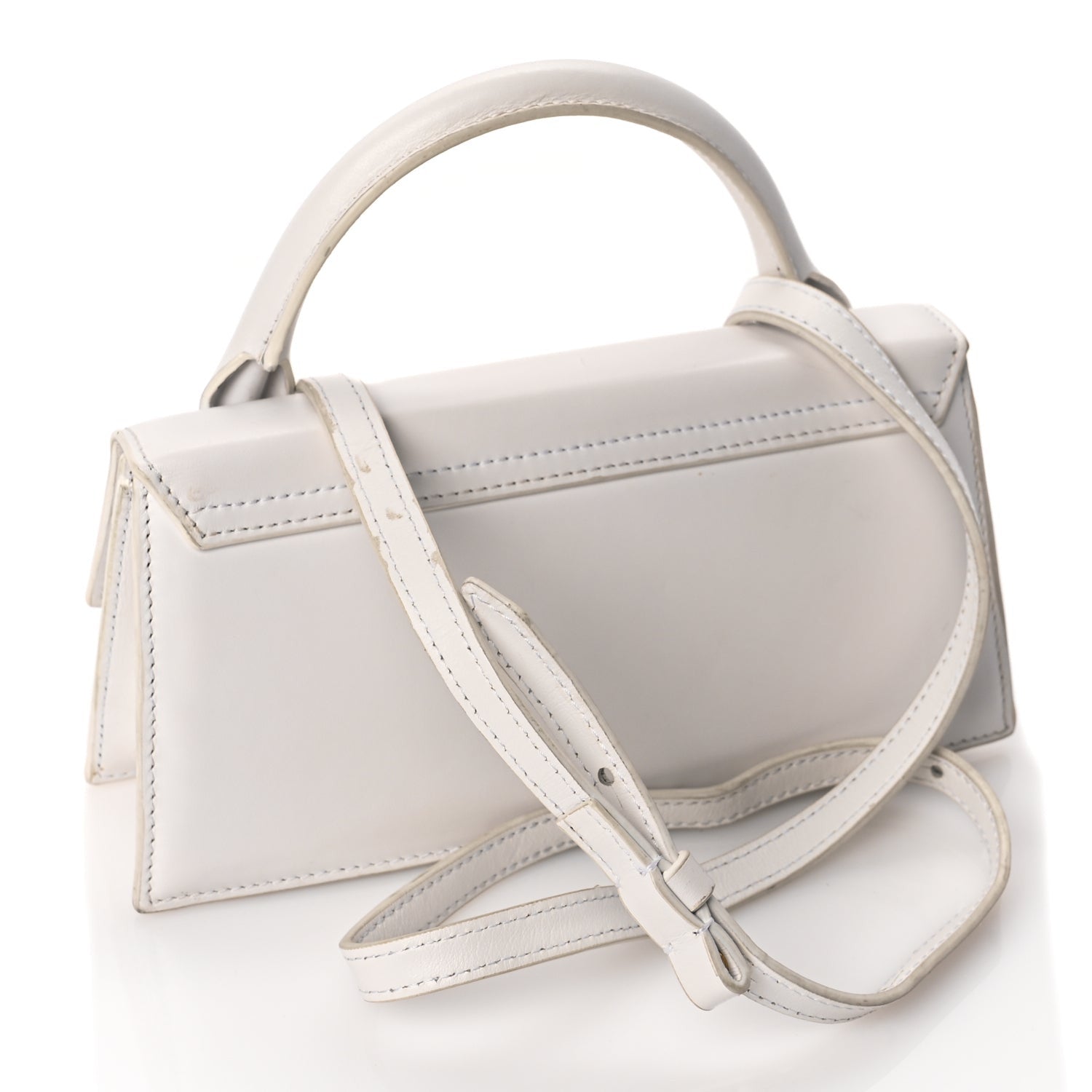 Jacquemus Smooth Calfskin Le Chiquito Long White 2 of 8