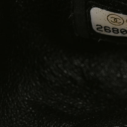 Chanel Snakeskin Baguette Crystal Clutch Black 8 of 9