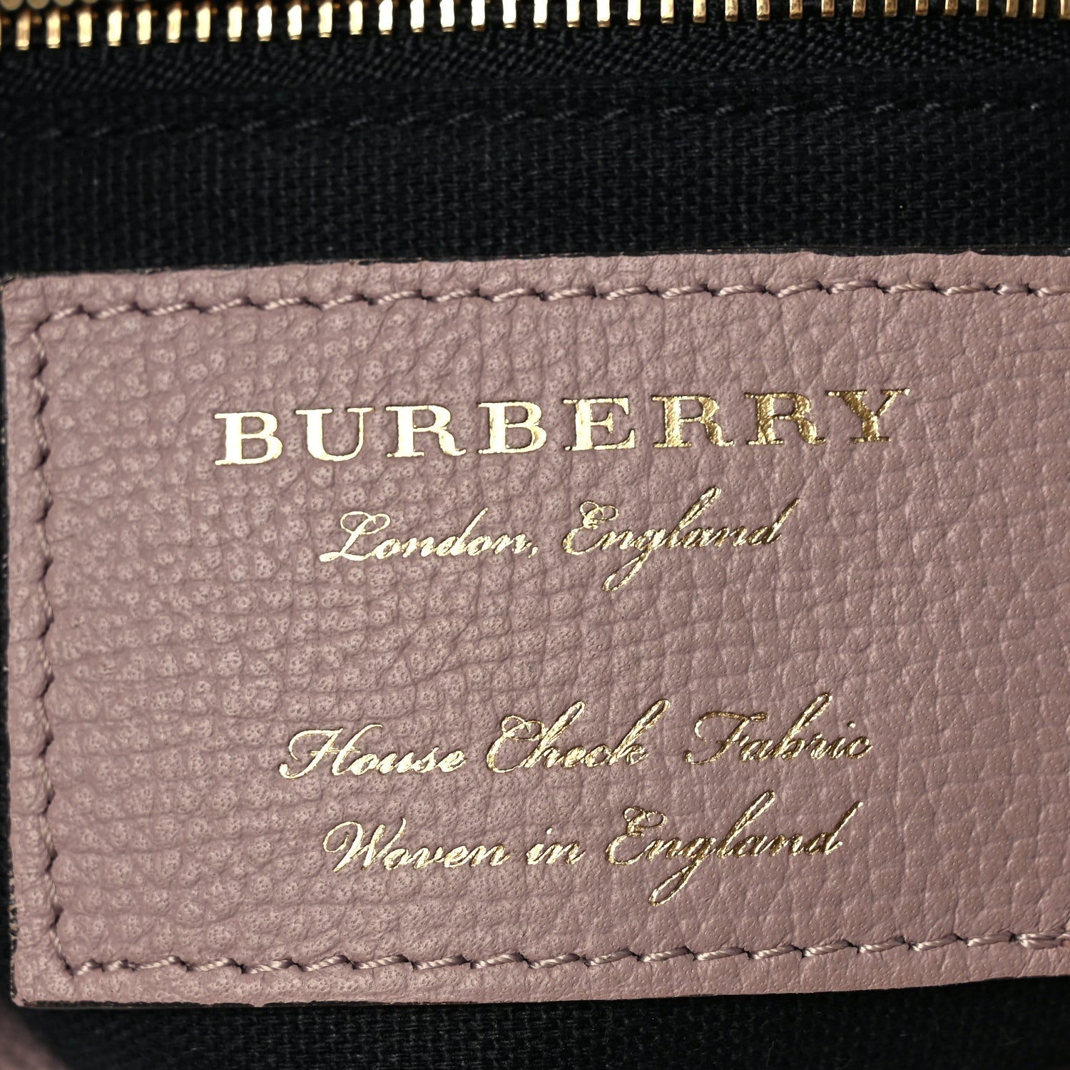 Burberry Derby Calfskin House Check Small Banner Tote Pink 5 of 8