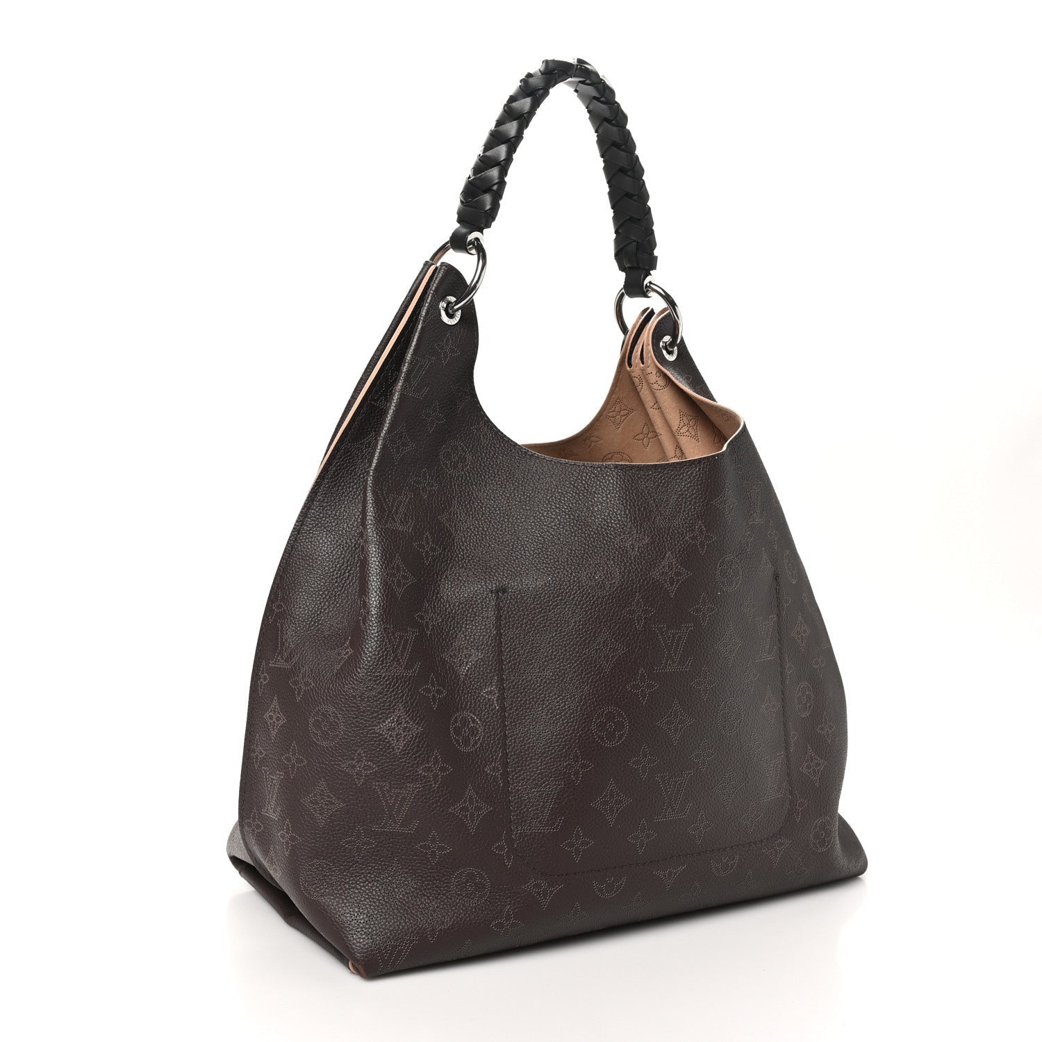 Louis Vuitton Mahina Carmel Hobo Chocolate 3 of 7