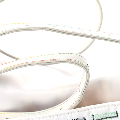 Fendi Nylon FF Multicolor Embroidered Baguette Multicolor White 13 of 16