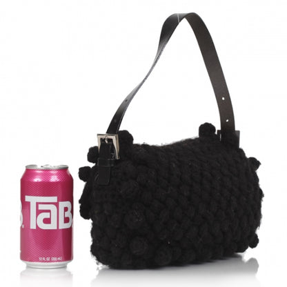 Fendi Woven Knit Baguette Black 2 of 12
