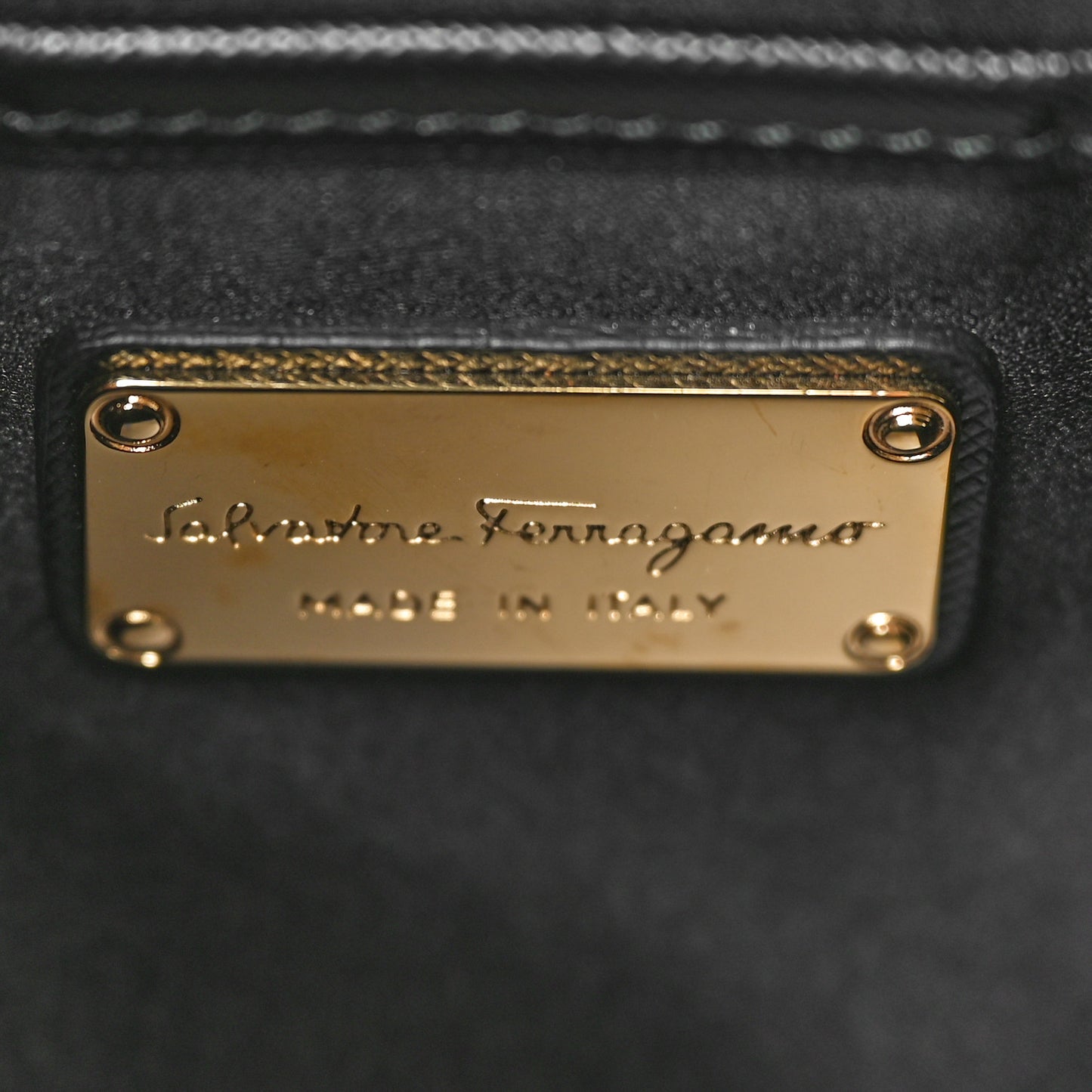 Hammered Calfskin Lydia Bow Camera Bag Black