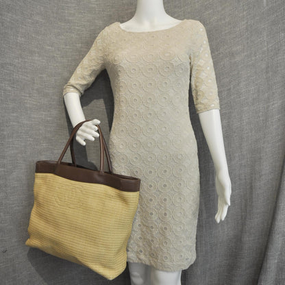 Chanel Straw Raffia Summer Tote Beige Brown 2 of 9