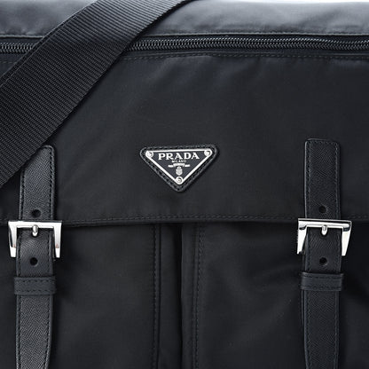 Prada Nylon Vela Messenger Bag Black 8 of 13
