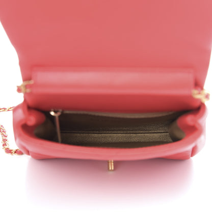 Chanel Lambskin Quilted Side-Packs Red 9 of 16