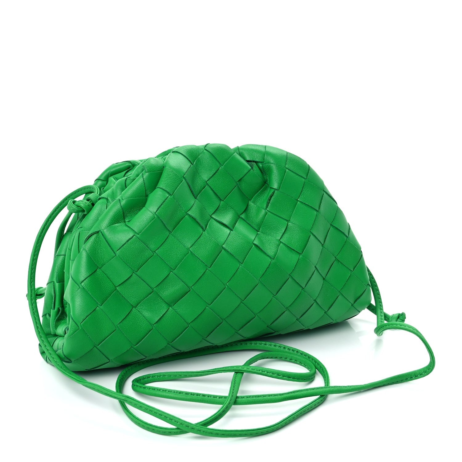 Bottega Veneta Nappa Intrecciato The Mini Pouch Clutch  Parakeet 2 of 8
