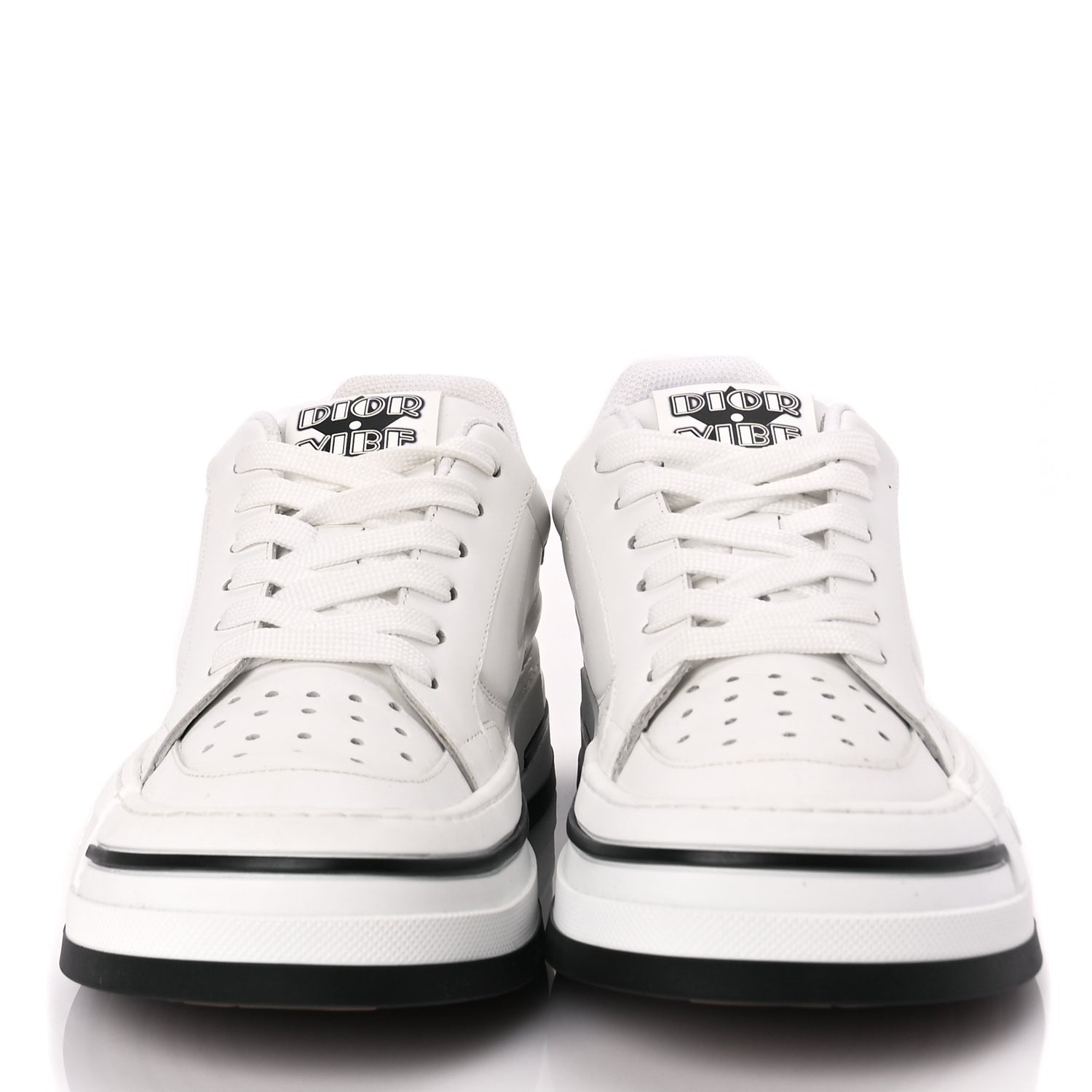 Christian Dior Calfskin D-Freeway Low Top Sneakers 39 White 2 of 9