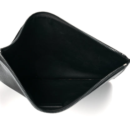 Givenchy Textured Coated Canvas Lion Print Pouch Black 5 of 9