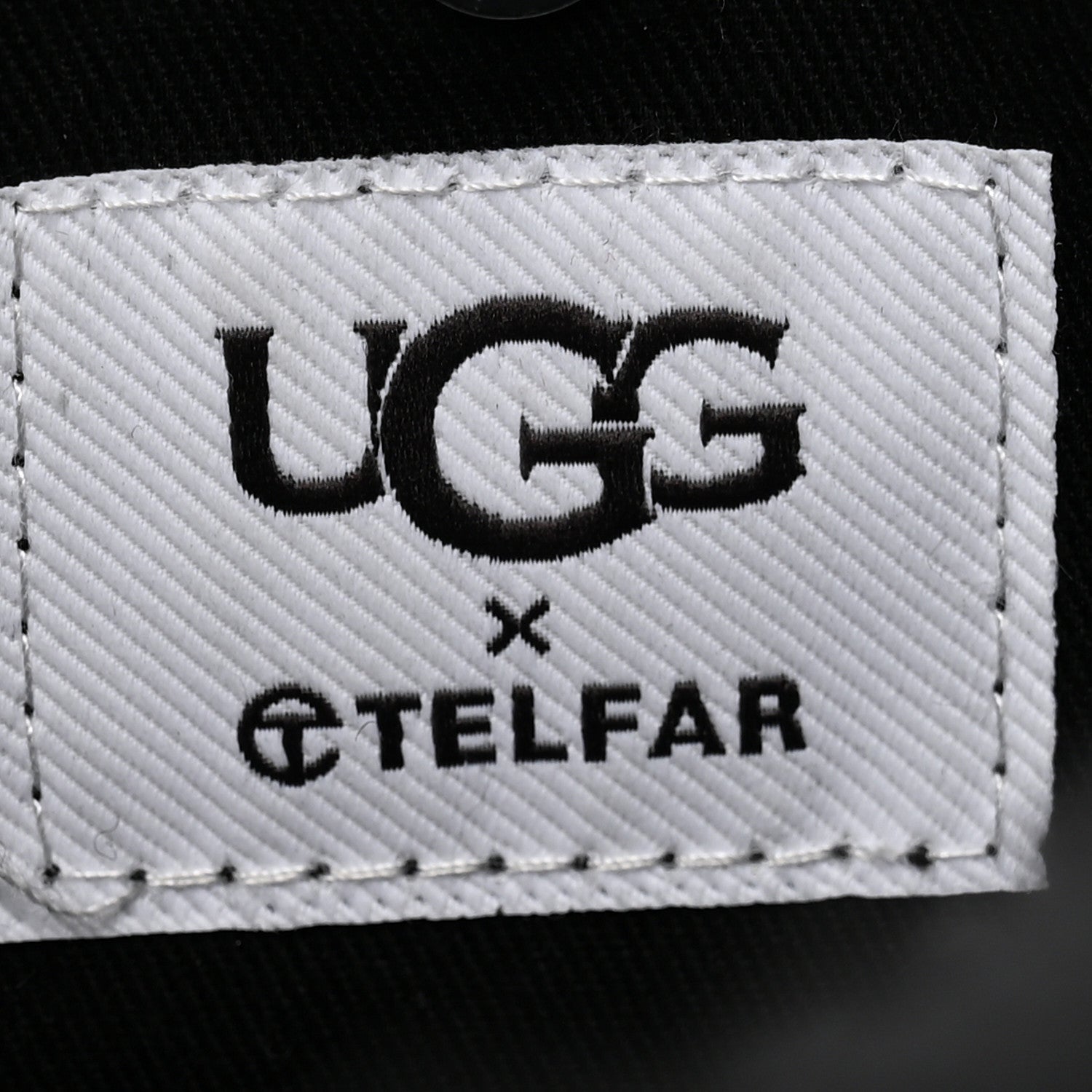 Telfar X UGG Suede Shearling Small Shopping Bag Black 6 of 11