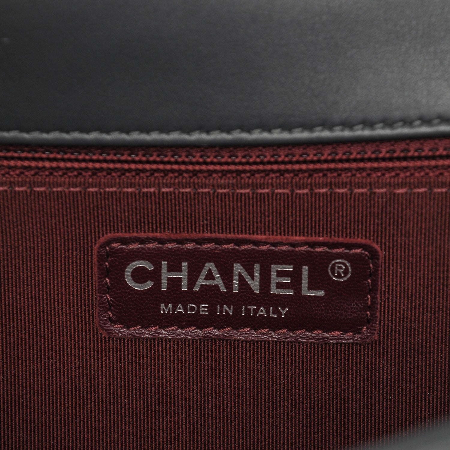 Chanel Calfskin Chevron New Medium Boy Flap Dark Grey 6 of 8