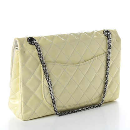 Chanel Distressed Patent Quilted 2.55 Reissue Flap 227 White 3 of 13