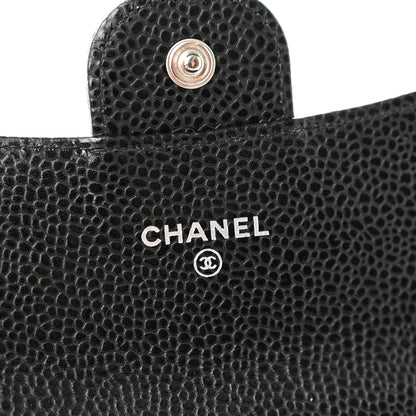 Chanel Caviar Quilted Flap Card Holder Wallet Black 7 of 8
