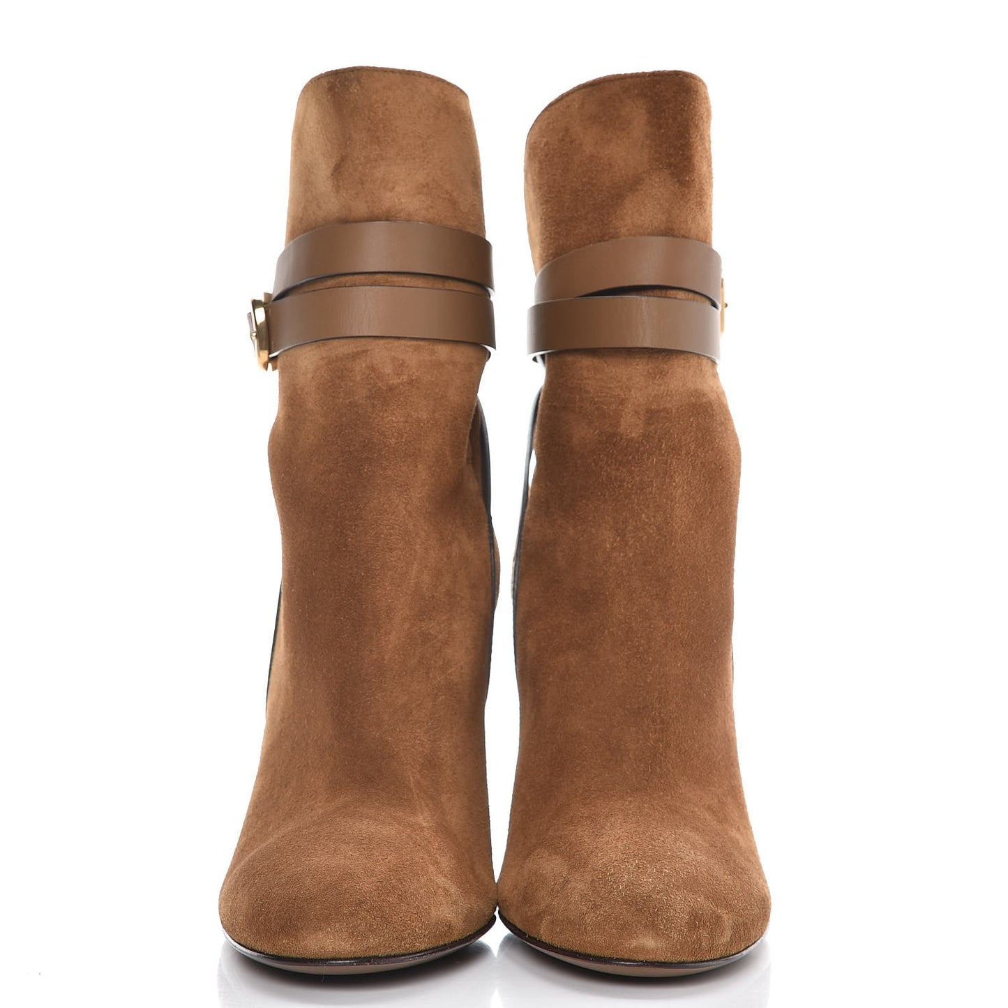 Suede Abigail Ankle Boots 36 New Marron