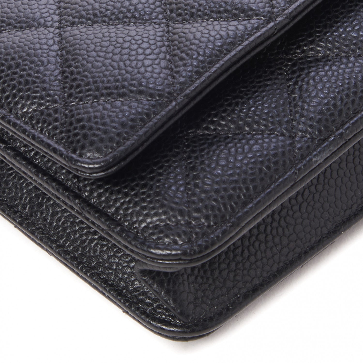 Chanel Caviar Quilted Wallet On Chain WOC Black 6 of 10
