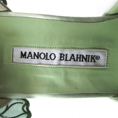 FASHIONPHILE MANOLOBLAHNIKSatinLeafPumps40Green 8 of 9