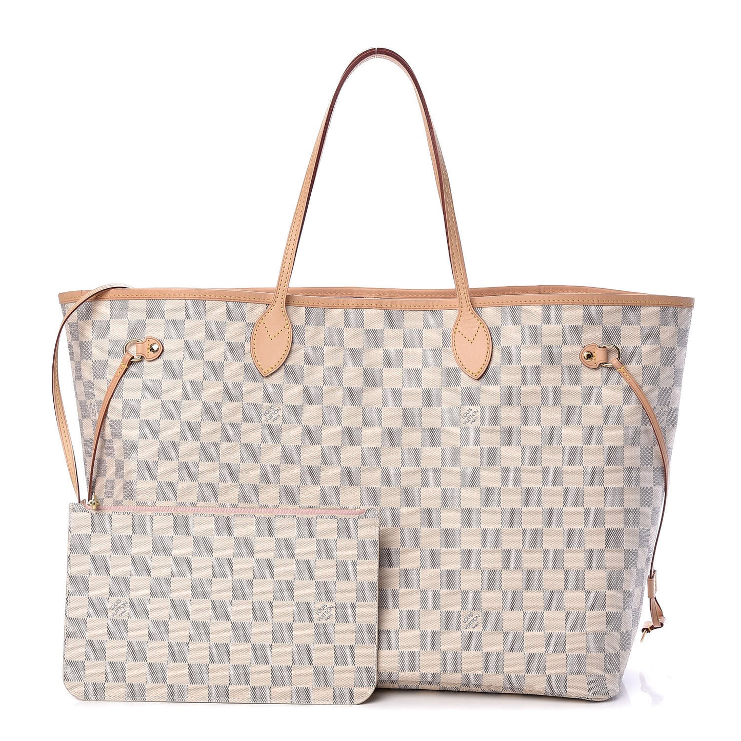 Damier Azur Neo Neverfull GM Rose Ballerine