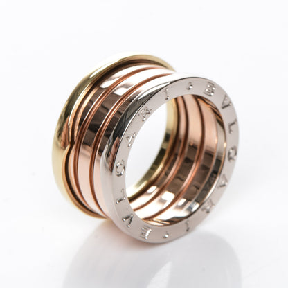 Bulgari 18K Rose White Yellow Gold B.Zero1 Four-Band Ring 55 7.25 5 of 7
