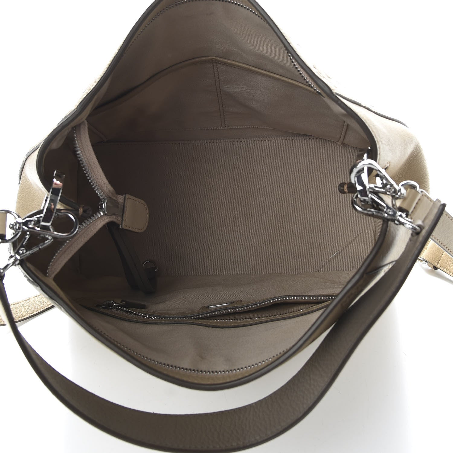 MCM Calfskin Ottomar Monogram Medium Klara Hobo New Beige 5 of 10