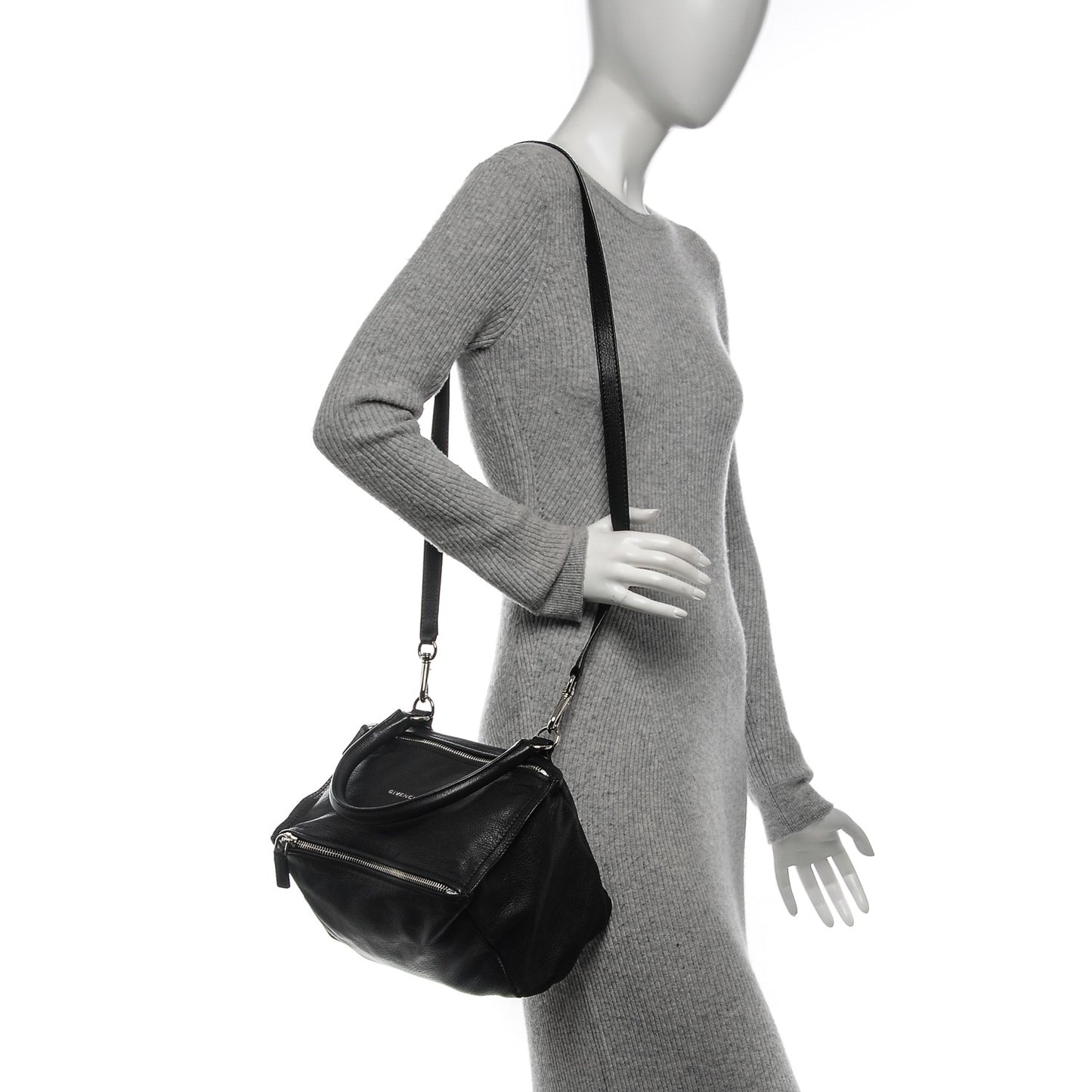 Sugar Goatskin Small Pandora Black