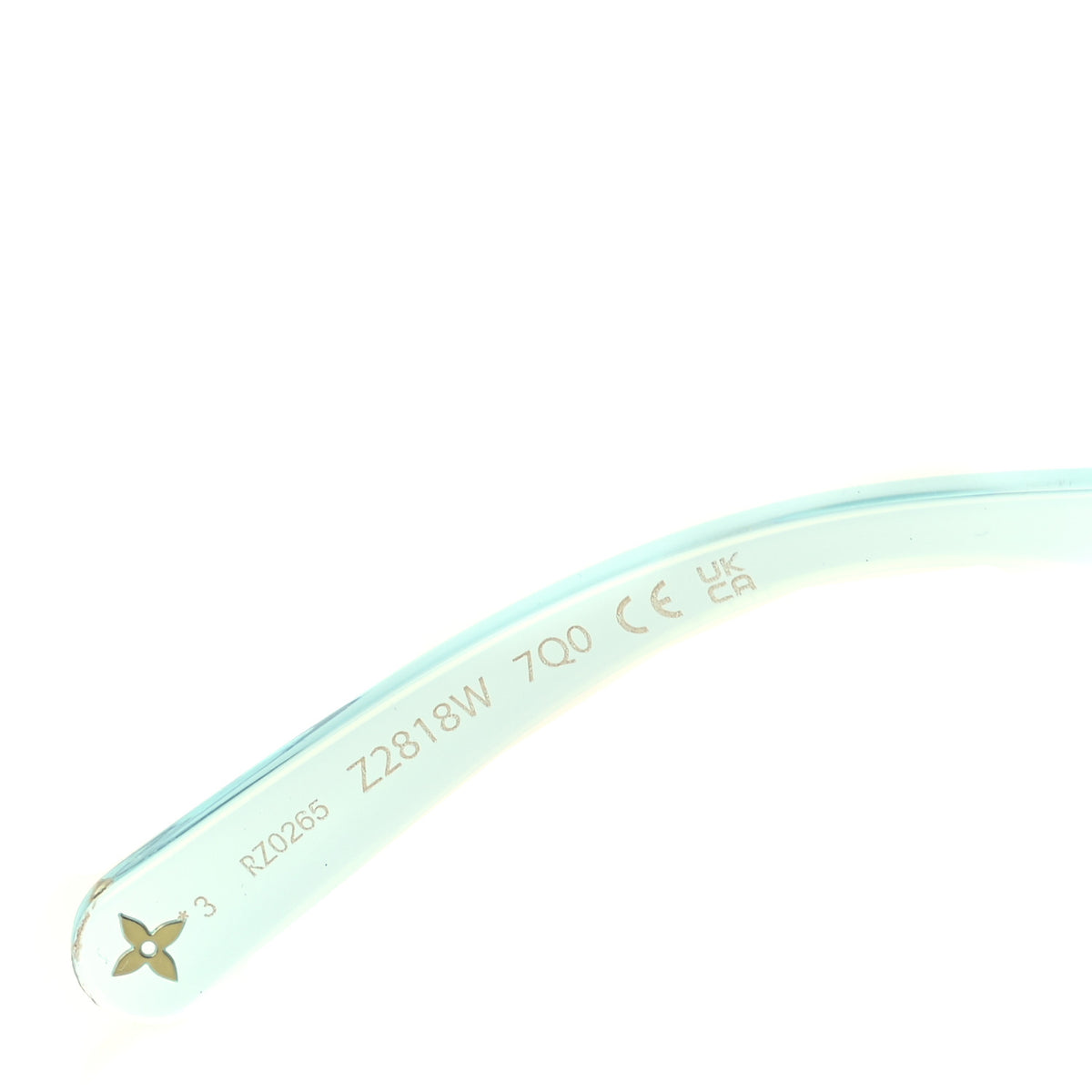 Acetate S Lock Cat Eye Sunglasses Z2818W  Crystal Blue
