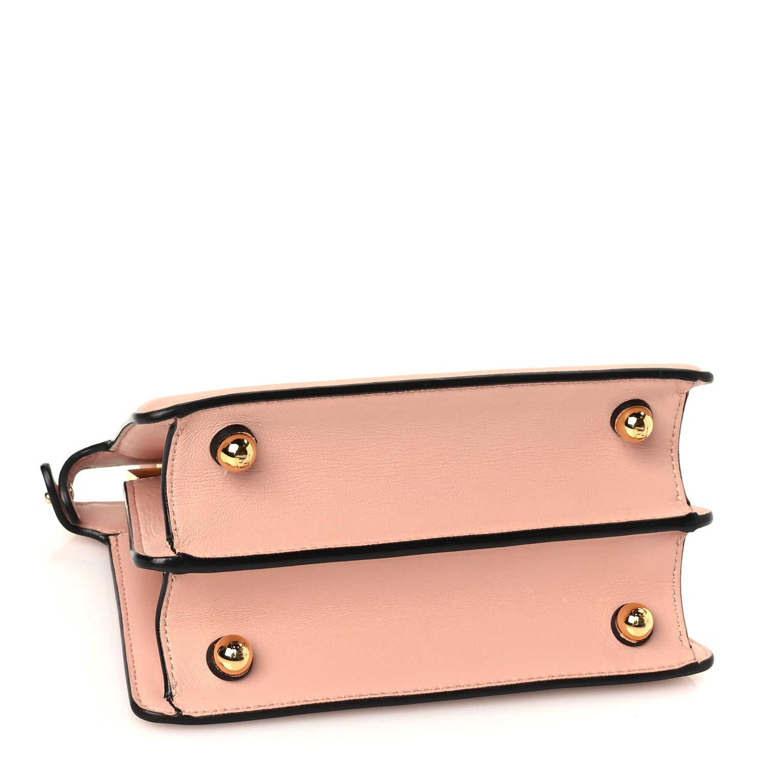 Fendi Shiny Nappa Petite Peekaboo I SEE U Satchel Baby Pink 3 of 9