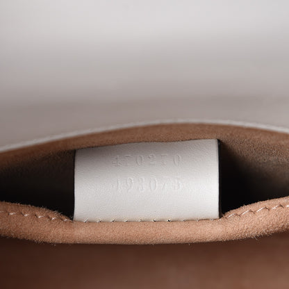 Gucci Calfskin Mini Sylvie Top Handle Bag White 8 of 8