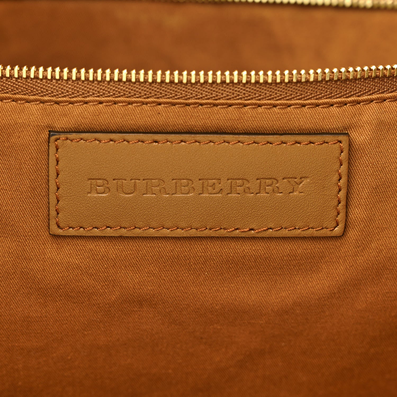 Burberry Haymarket Check Medium Salisbury Tote Camel 5 of 10