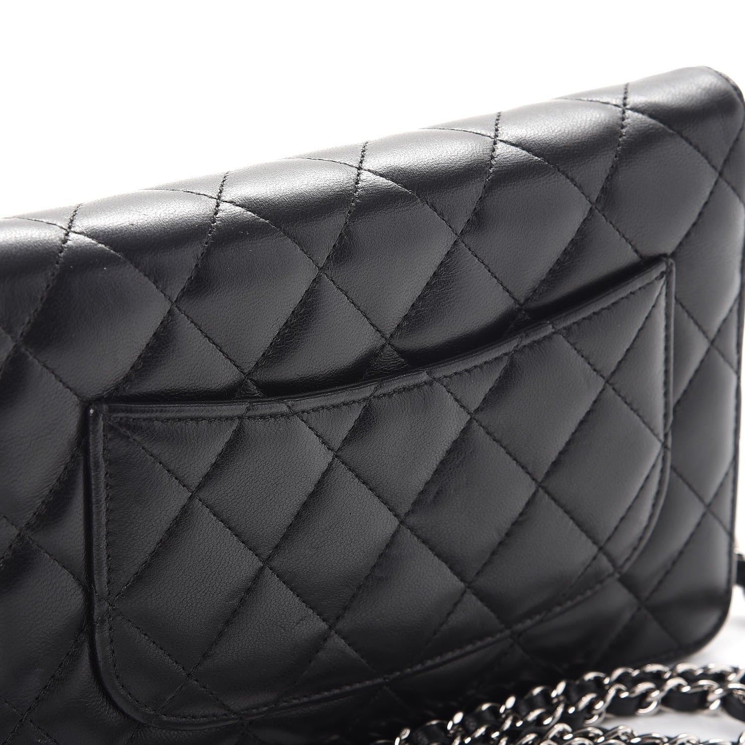 Chanel Lambskin Quilted Wallet On Chain WOC Black 14 of 15