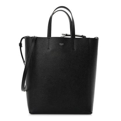 Celine Grained Calfskin Small Vertical Cabas Black 1 of 9
