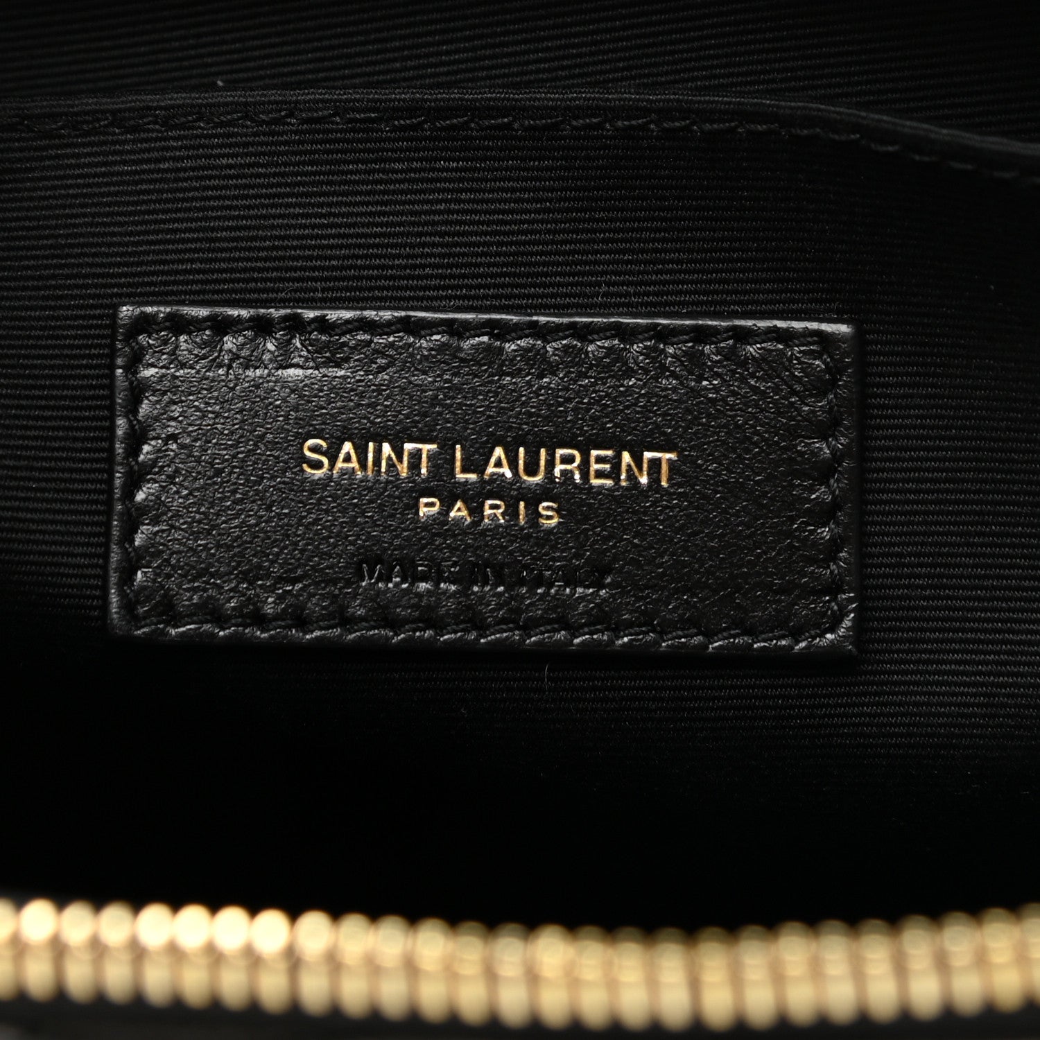 Saint Laurent Lambskin Monogram Medium Sade Puffer Pouch Black 6 of 9