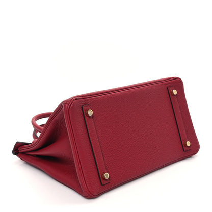 Hermes Togo Birkin 30 Rouge Grenat 4 of 12