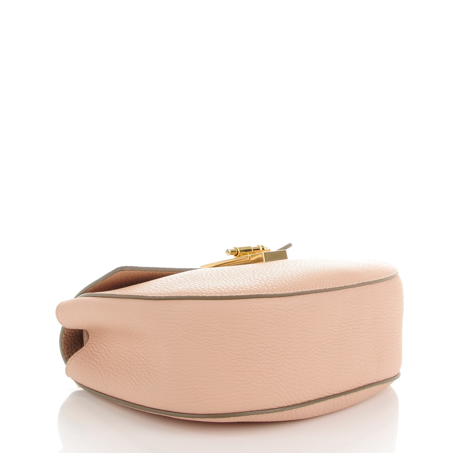 Chloe Grained Lambskin Drew Shoulder Bag Cement Pink 4 of 6