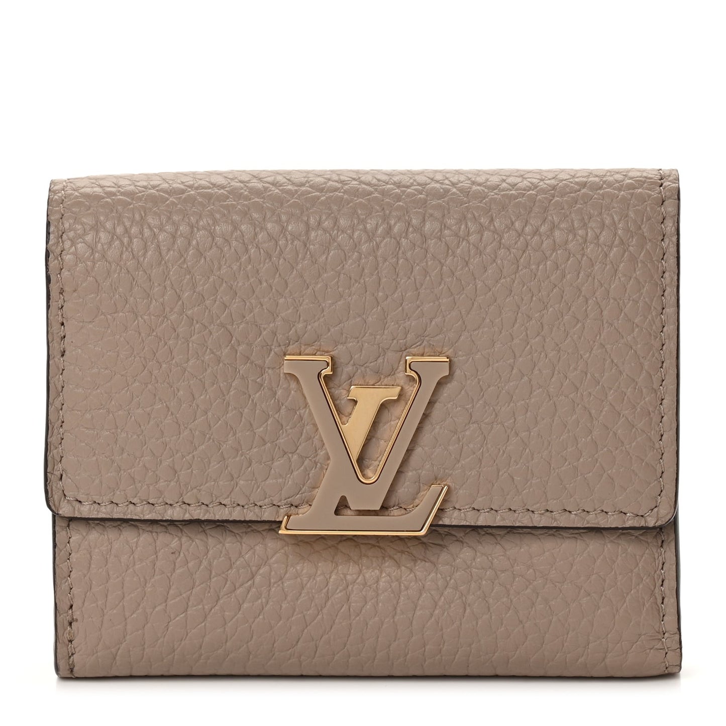 Taurillon Capucines XS Wallet Galet