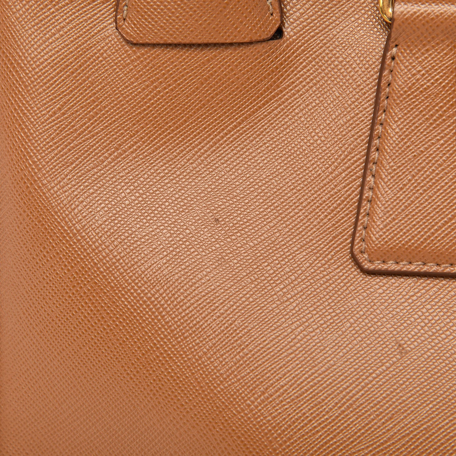 Prada Saffiano Lux Large Galleria Double Zip Tote Caramel 16 of 20