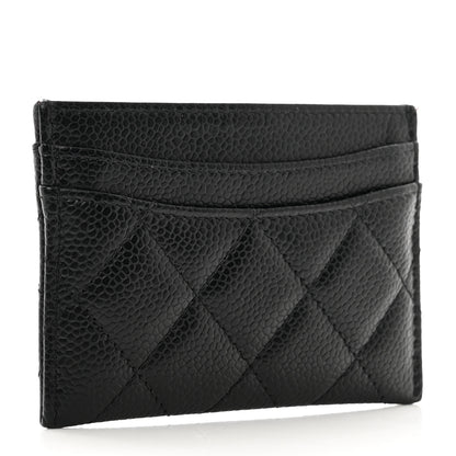 Chanel Caviar Quilted Card Holder Black 3 of 9