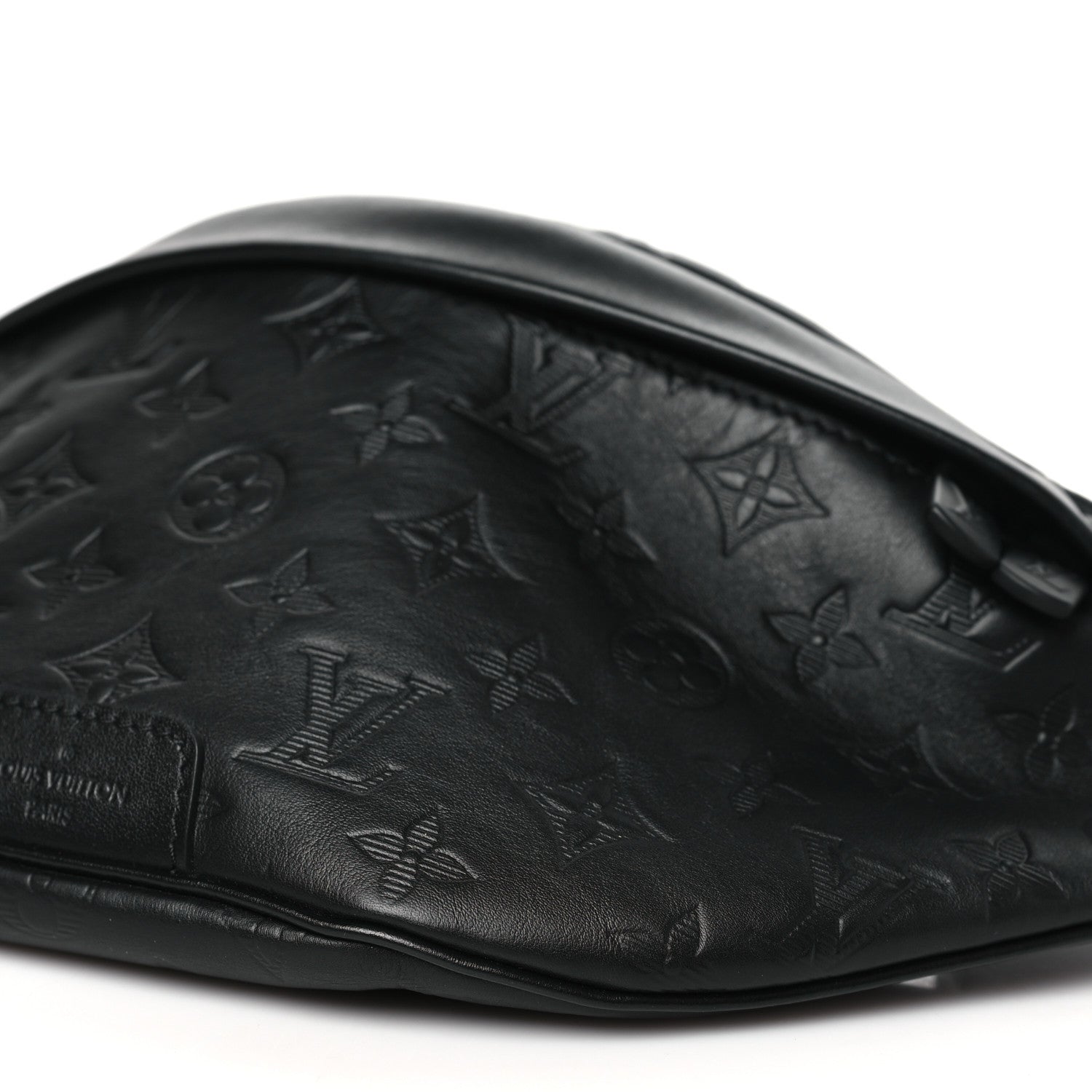 Louis Vuitton Calfskin Monogram Shadow Discovery Bumbag Black 9 of 9