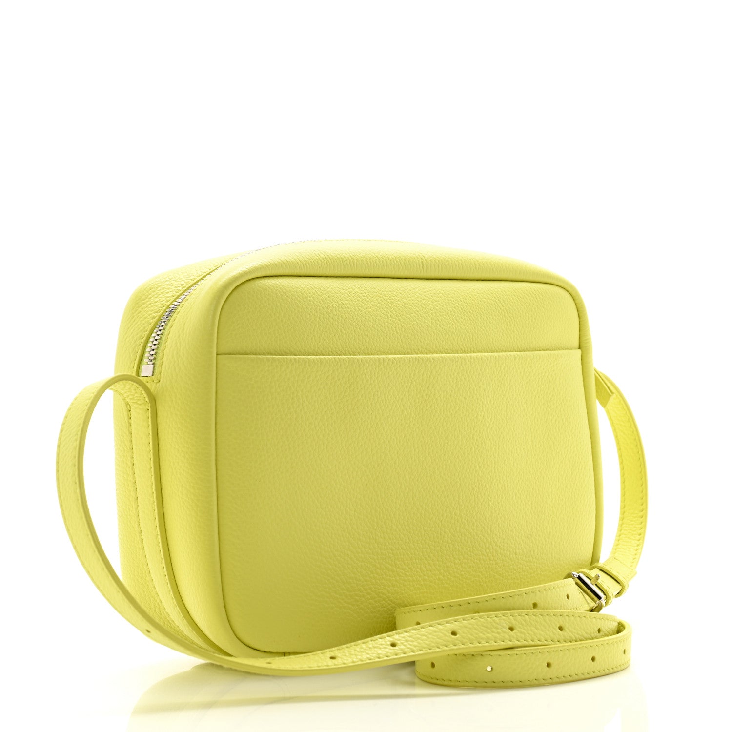 Balenciaga Calfskin Logo M Everyday Camera Bag Lime 3 of 14