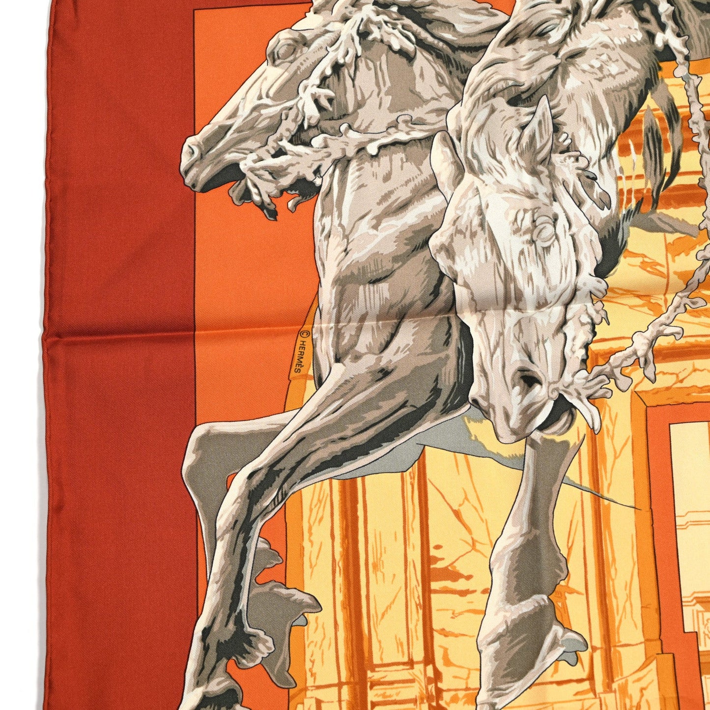 Silk La Fontaine De Bartholdi Scarf 90