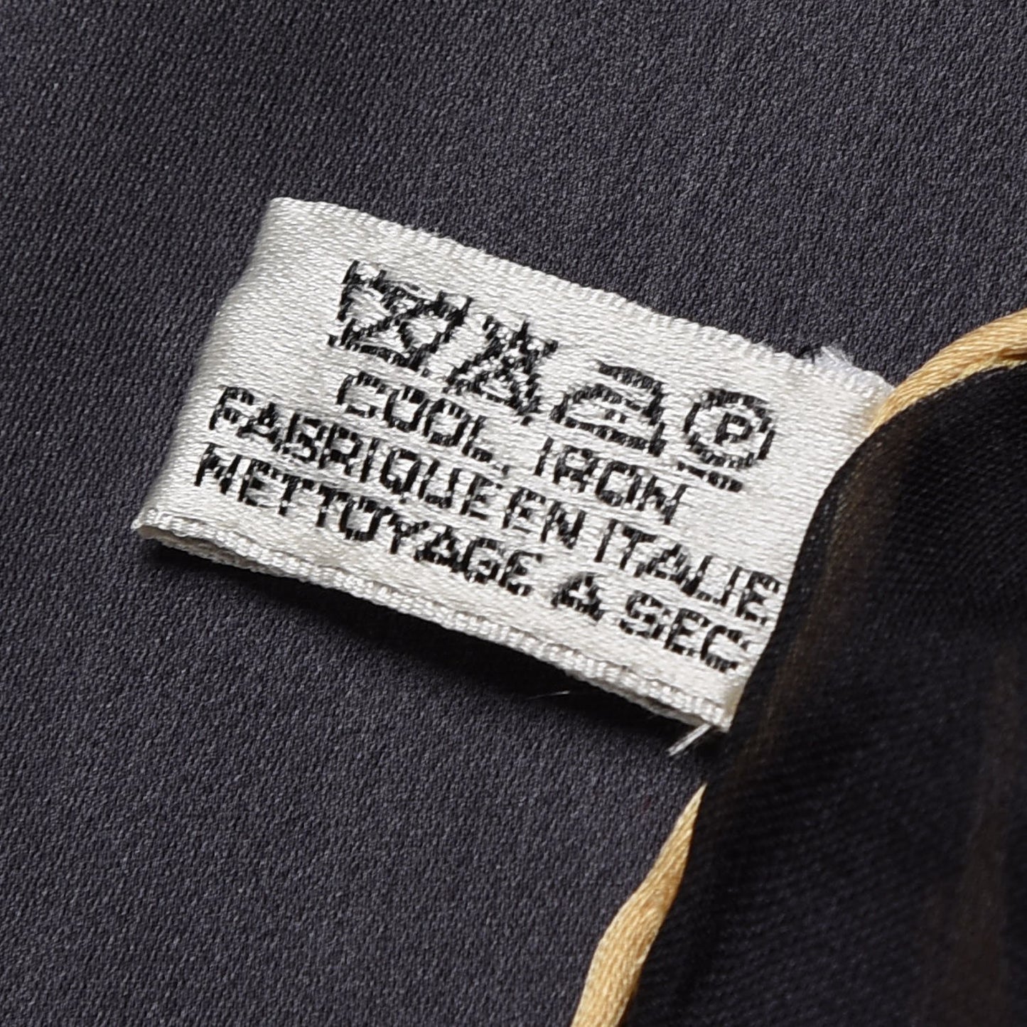 Silk Ice Cream Cones Scarf Black