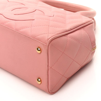 Chanel Caviar Quilted Small Bowler Pink 8 of 9