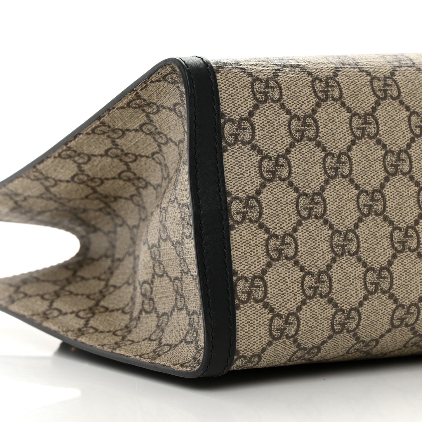 GG Supreme Monogram Medium Padlock Tote Black