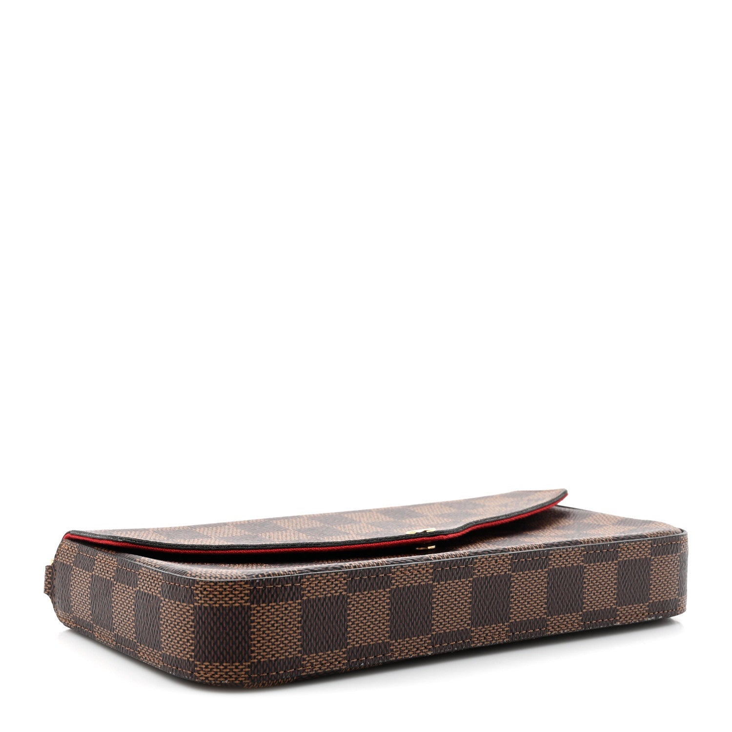 Louis Vuitton Damier Ebene Pochette Felicie Chain Wallet 5 of 7