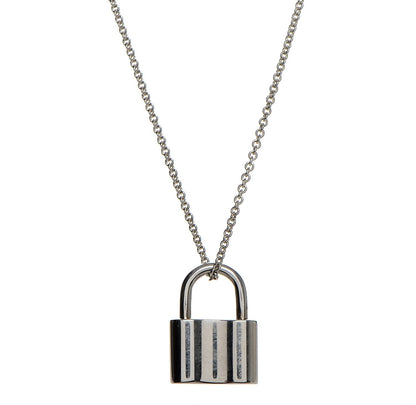 Tiffany Sterling Silver 1837 Lock Pendant Necklace 4 of 6