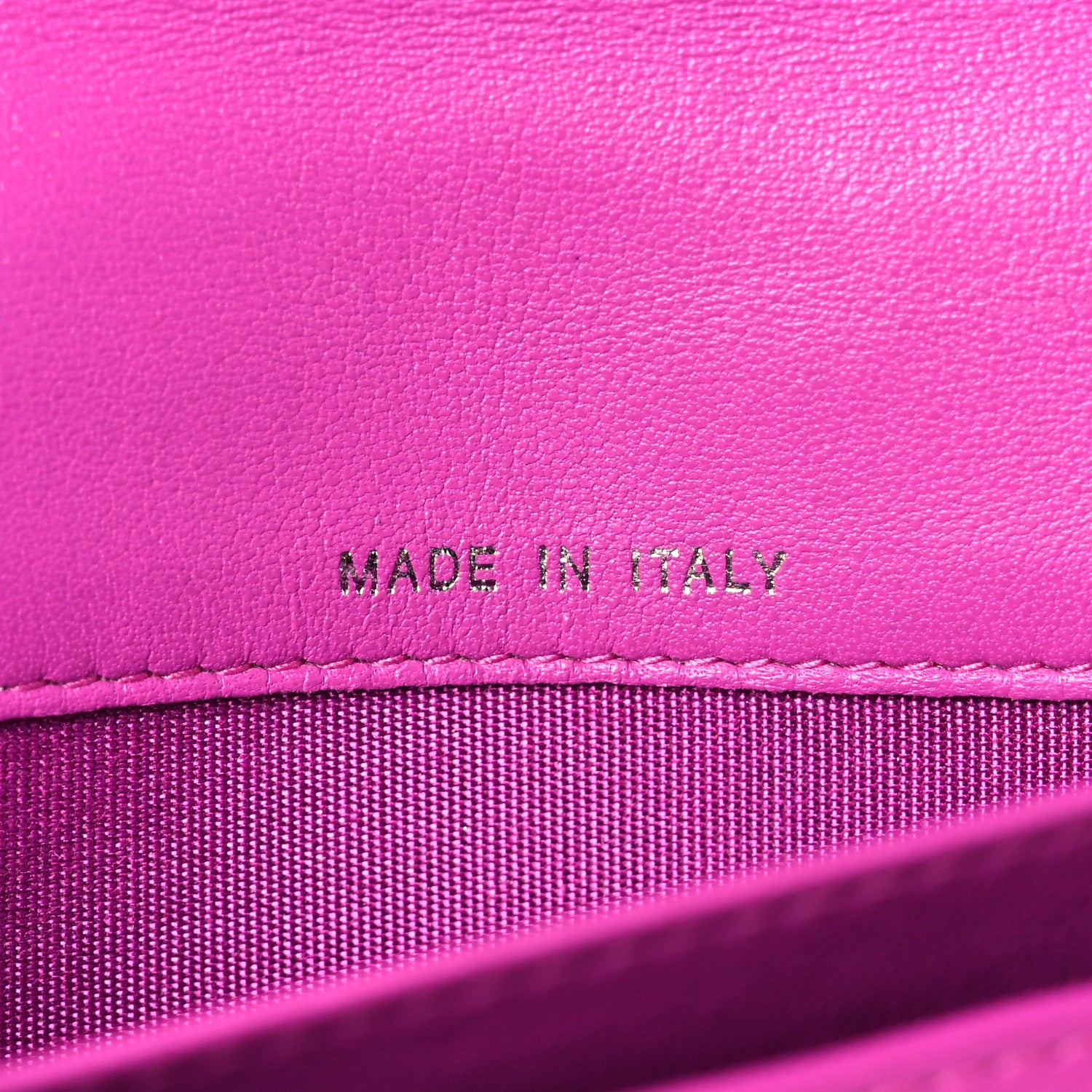 Chanel Lambskin Quilted Boy Yen Wallet Pink 7 of 22