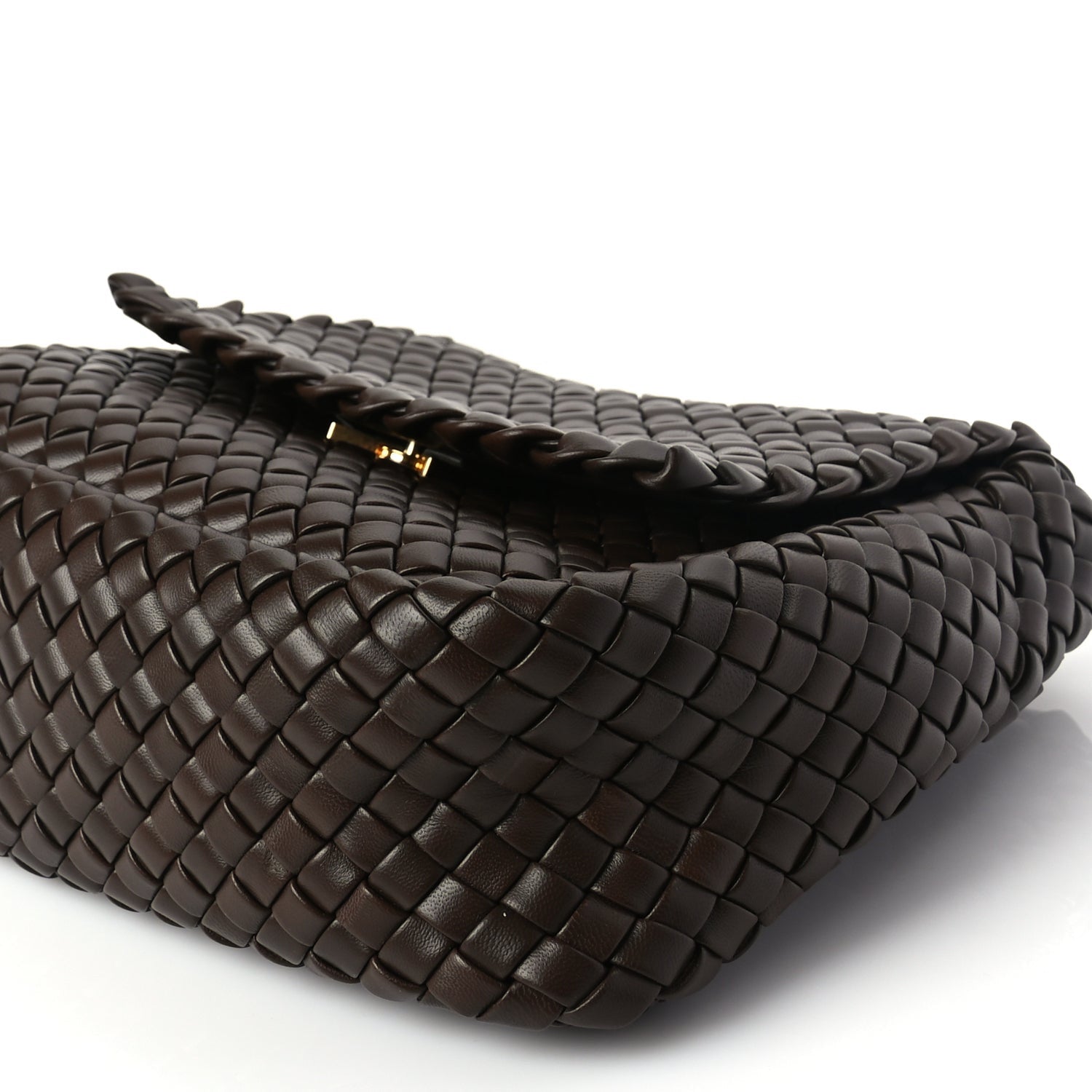 Bottega Veneta Nappa Intreccicio Padded Small Cobble Shoulder Bag Light Brown 8 of 8