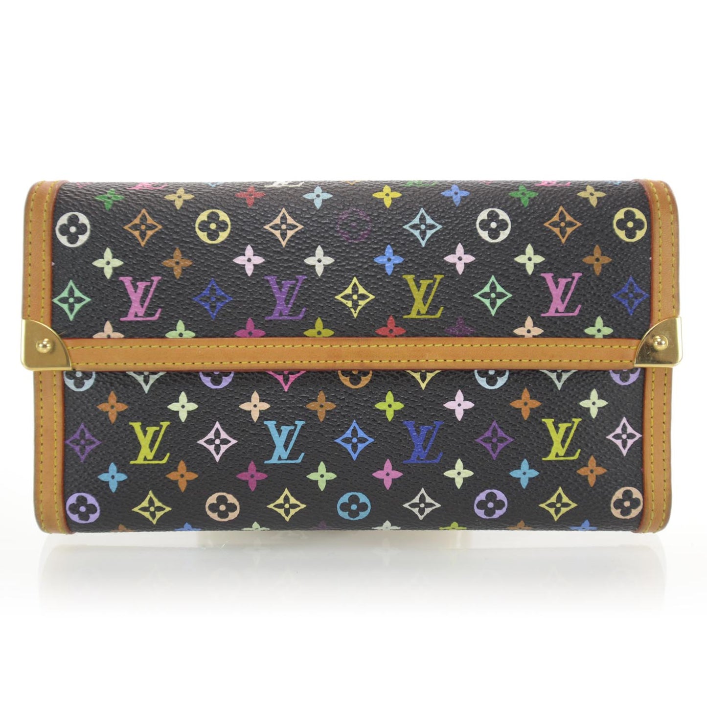 Monogram Multicolor Porte Tresor International Wallet Black