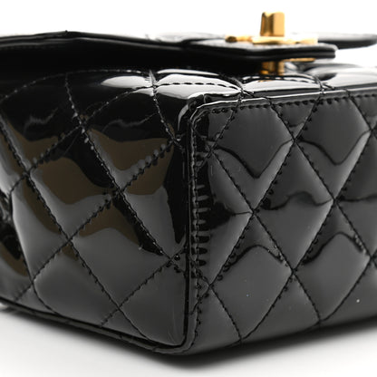 Chanel Patent Calfskin Quilted Mini Square Flap Black 8 of 11