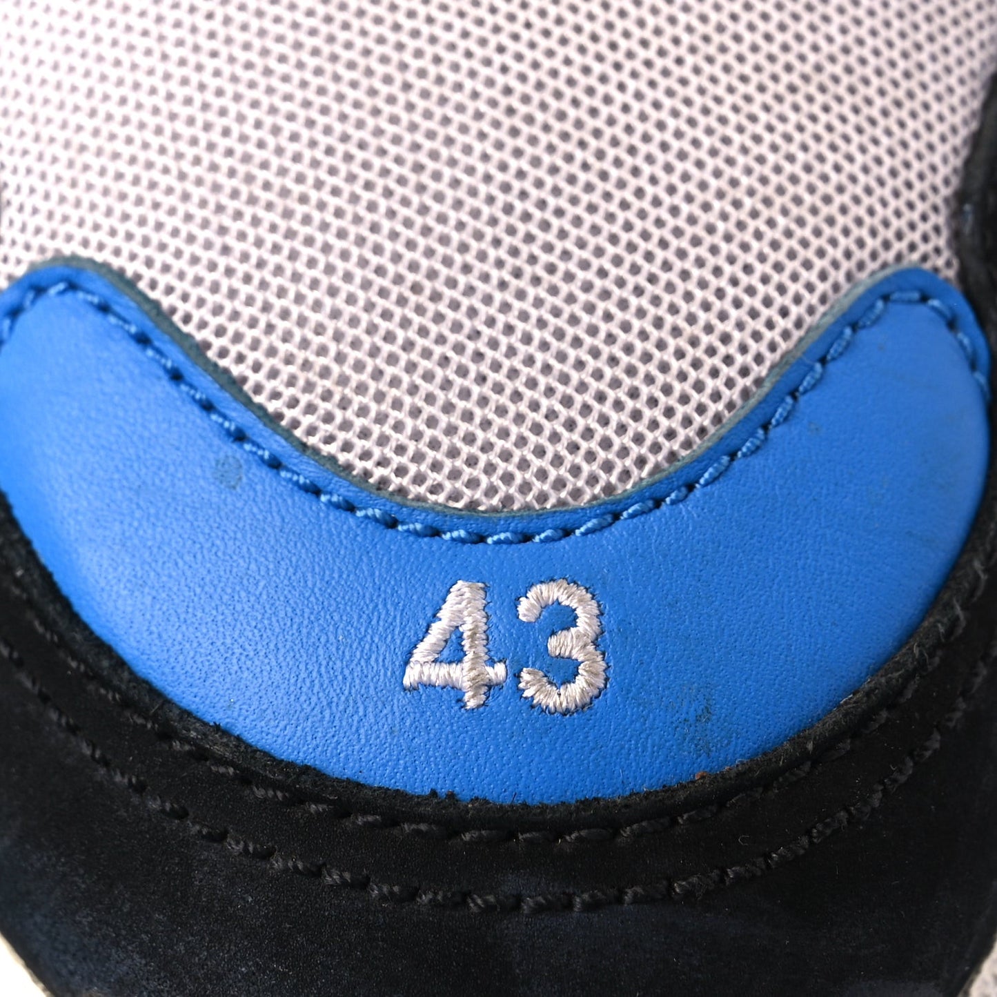 Fabric Mesh Mens Triple S Sneakers 43 Black Blue White