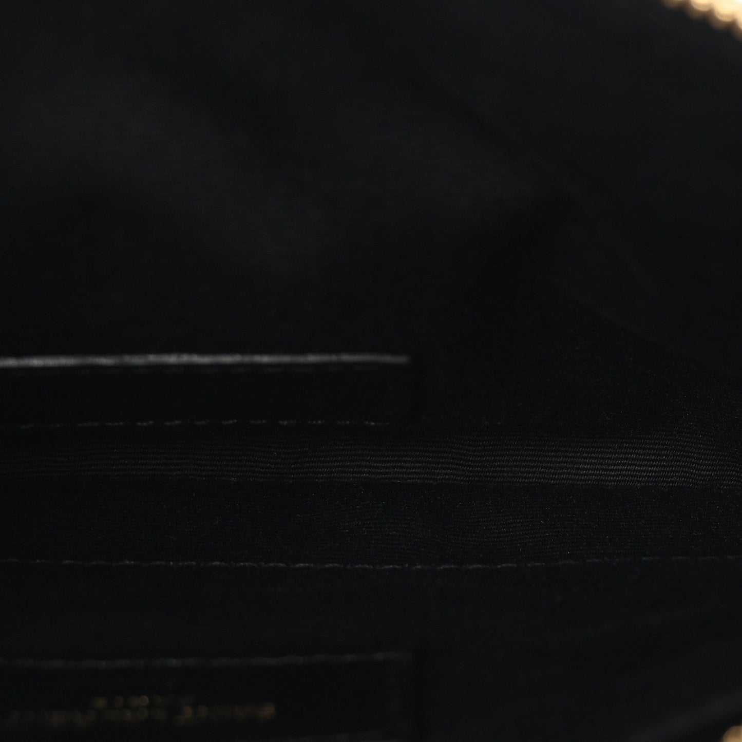 Grain De Poudre Chevron Monogram Large Bill Pouch Black